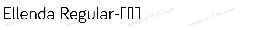 Ellenda Regular字体转换